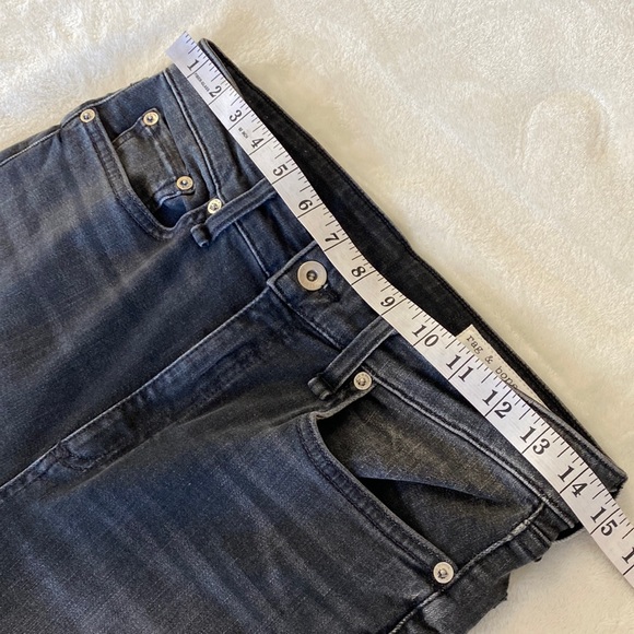 rag & bone Nina High-rise Ankle Cigarette Repair Jeans In Repair Bakton size 29 - Picture 11 of 13